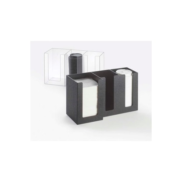 Cal-Mil Cal-Mil Classic Napkin and Lid Organizer 13-1/4"W x 5-1/4"D x 8"H Clear 375-12 - main